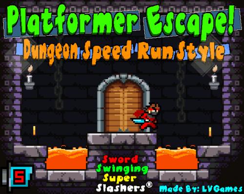 Platformer Escape! Dungeon Speed Run Style 